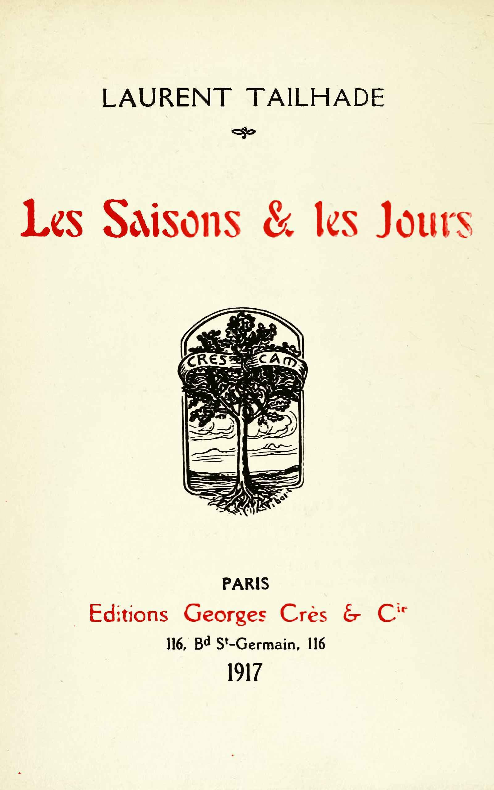 Les Saisons & Les Jours