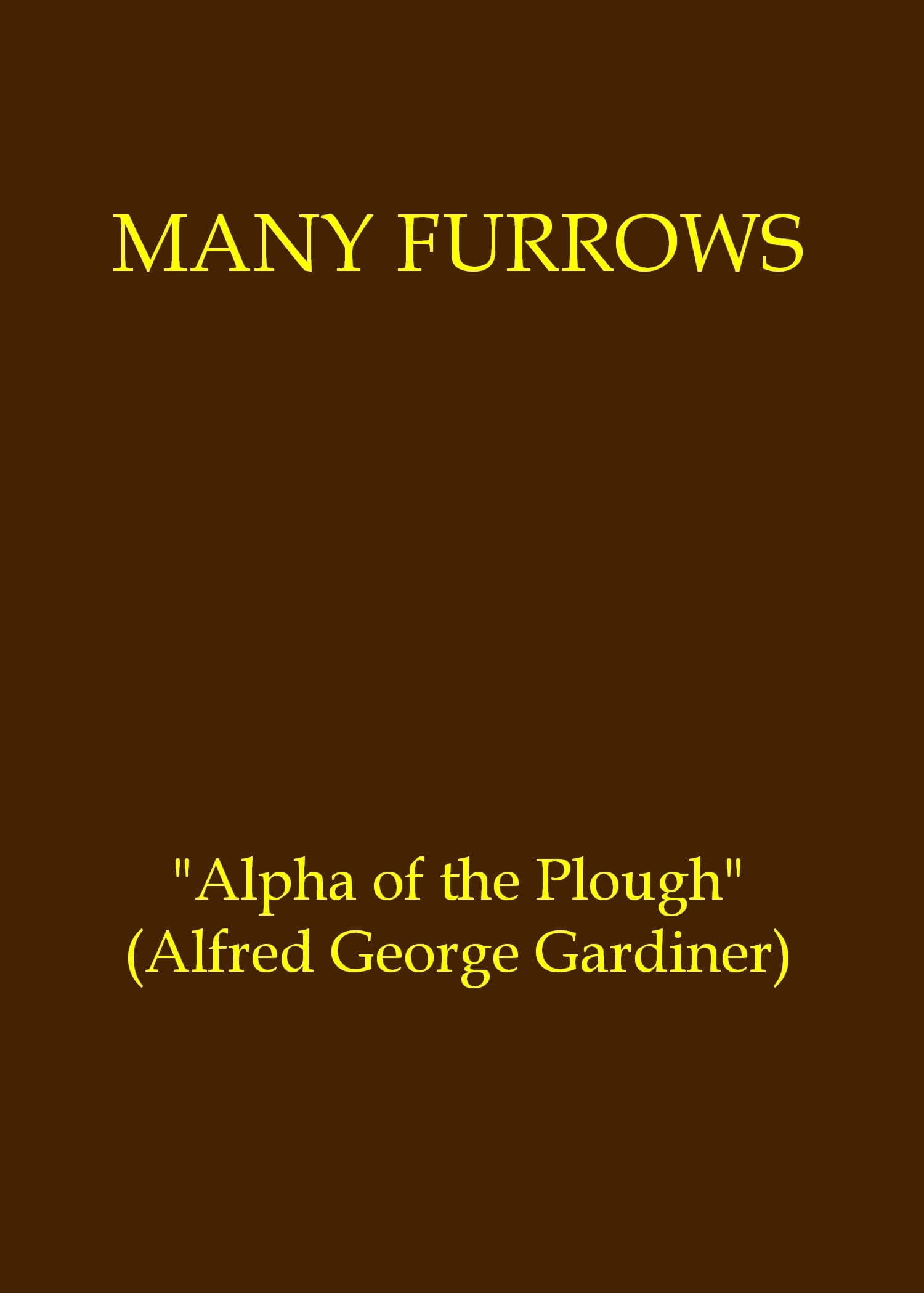 Many Furrows