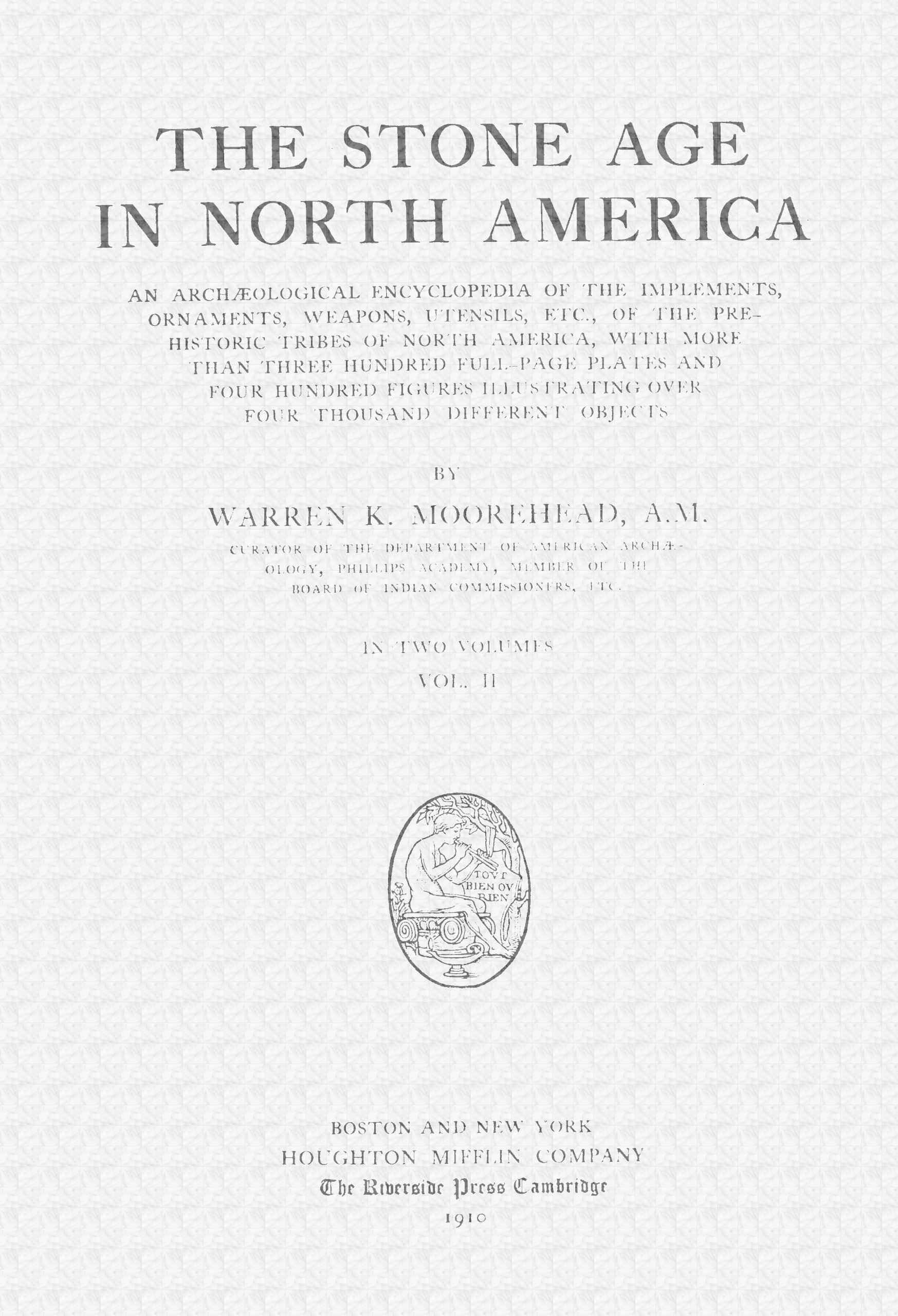 The Stone Age in North America, Vol. 2 of 2