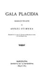Gala Placidia: Tragedia En Tres Actes