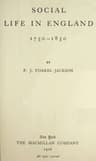 Social Life in England, 1750-1850