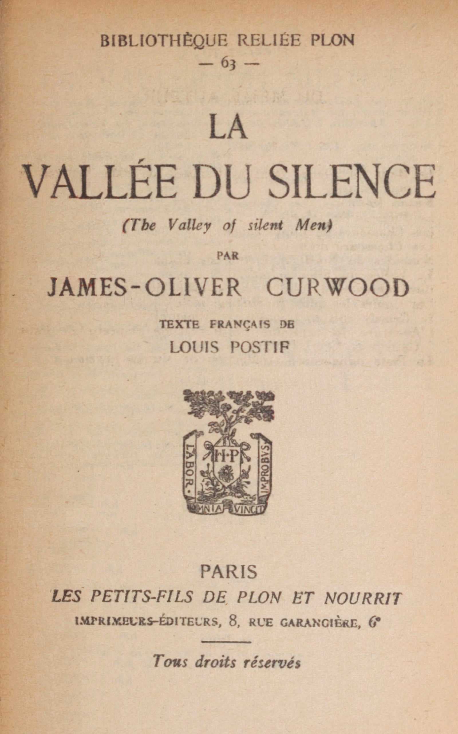 La Vallée Du Silence