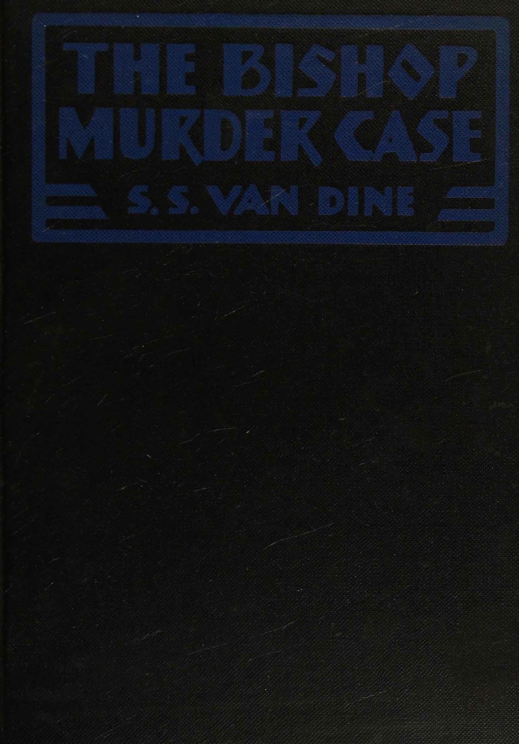 The Bishop Murder Case