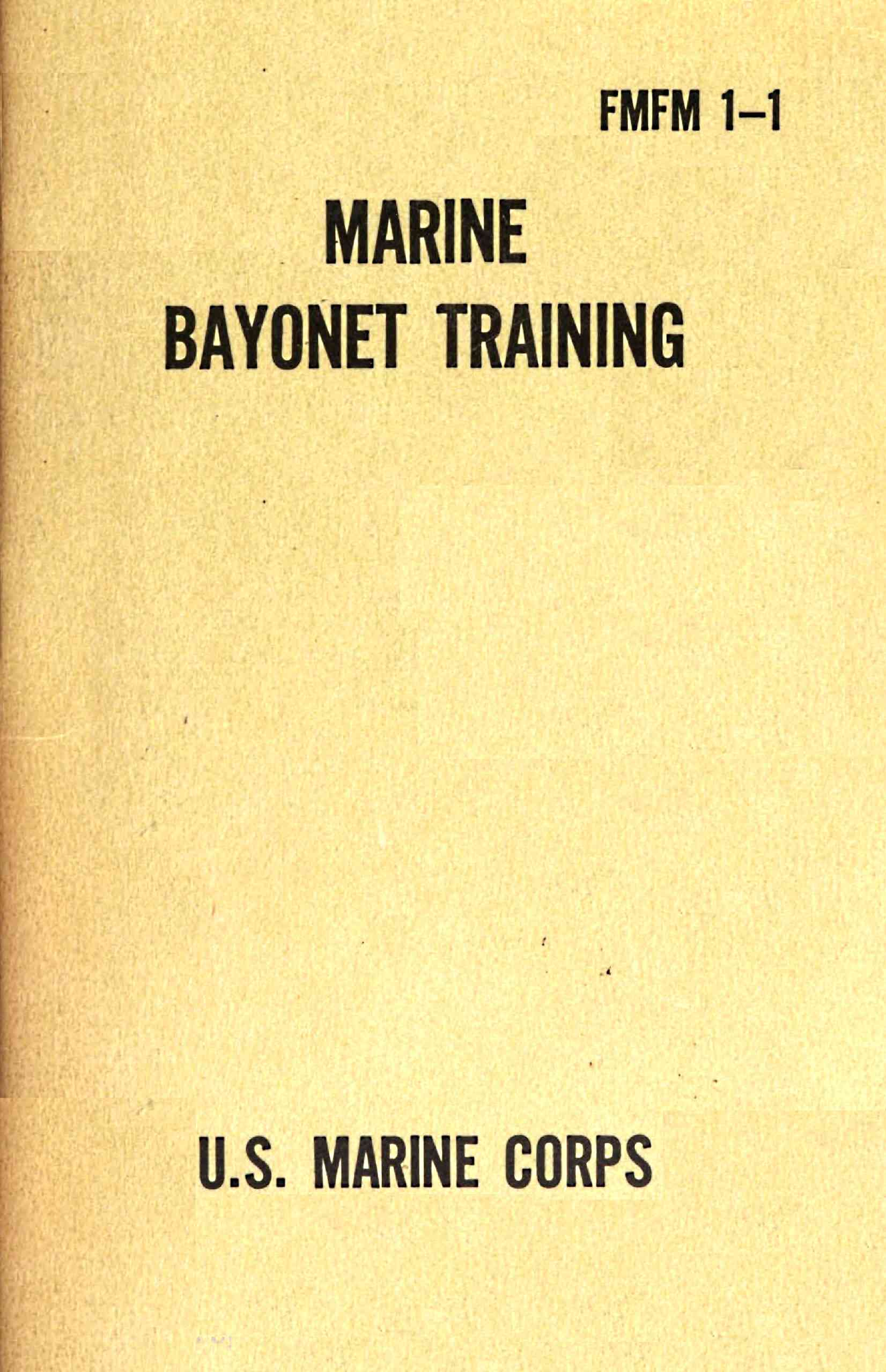 Marine Bayonet Training