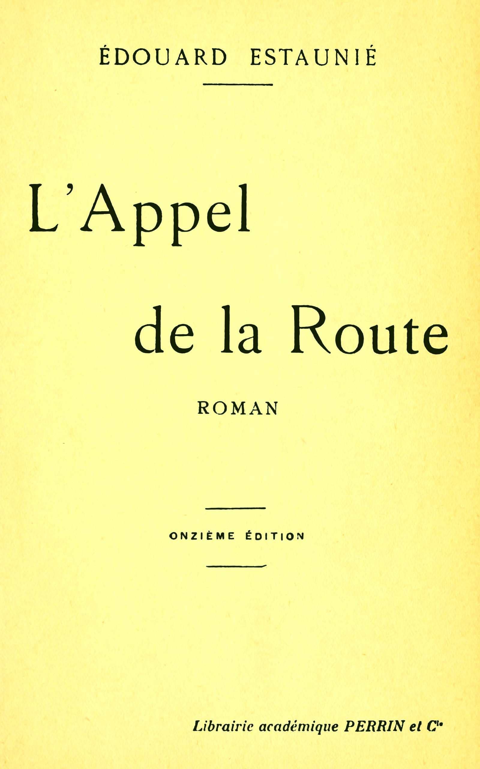 L'appel De La Route