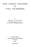 The Early History of the Hebrews