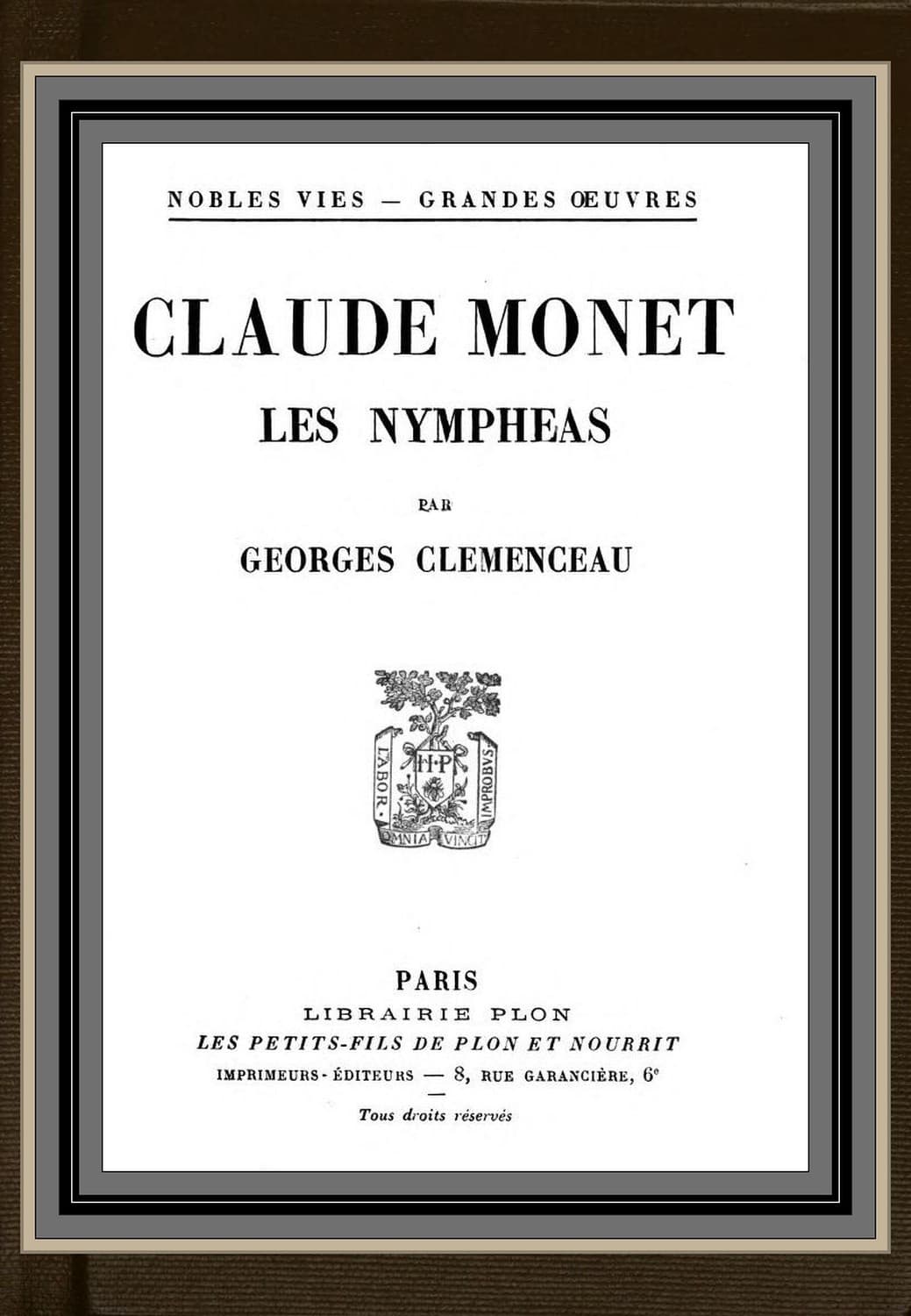 Claude Monet; Les Nympheas