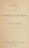 Essays Towards the History of Painting