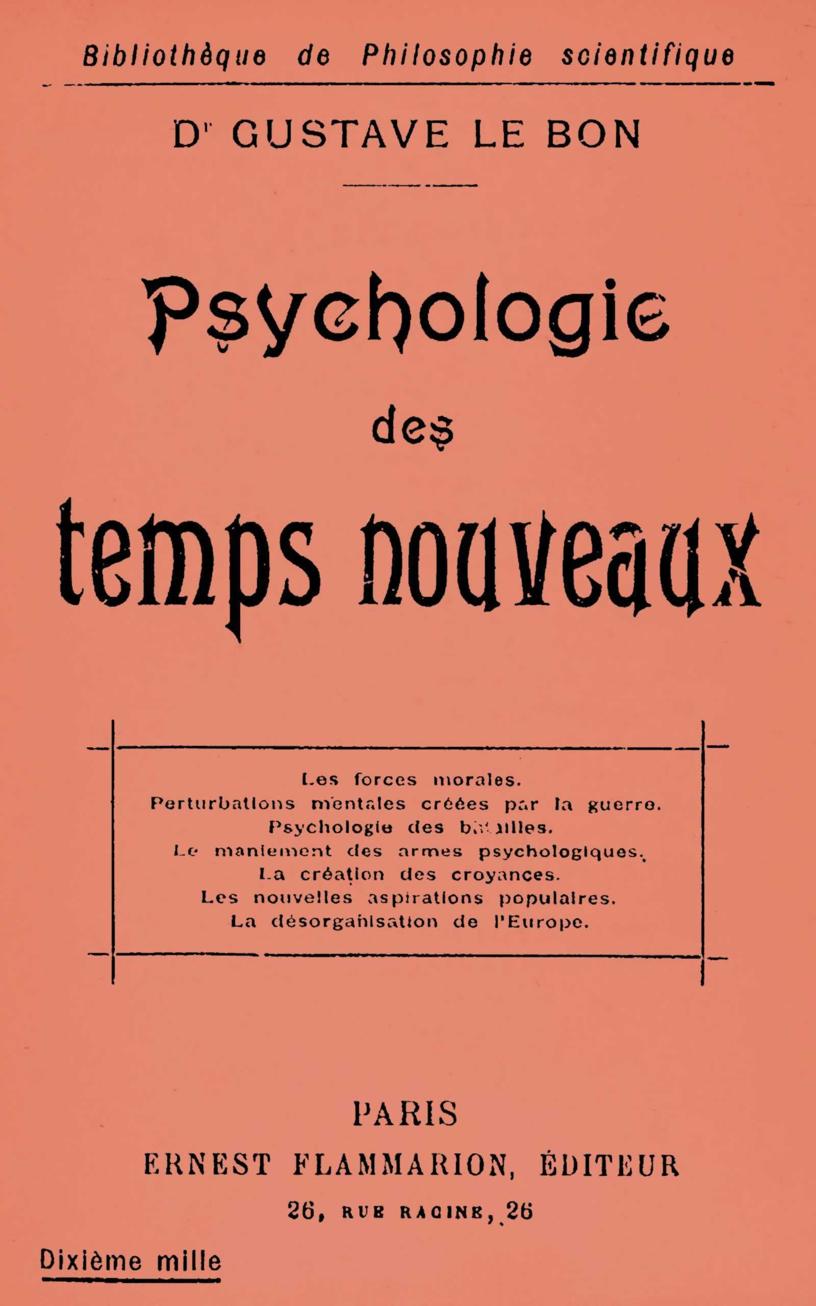 Psychologie Des Temps Nouveaux