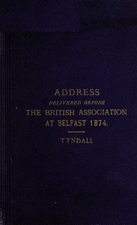 Address Delivered Before the British Association Assembled at Belfast