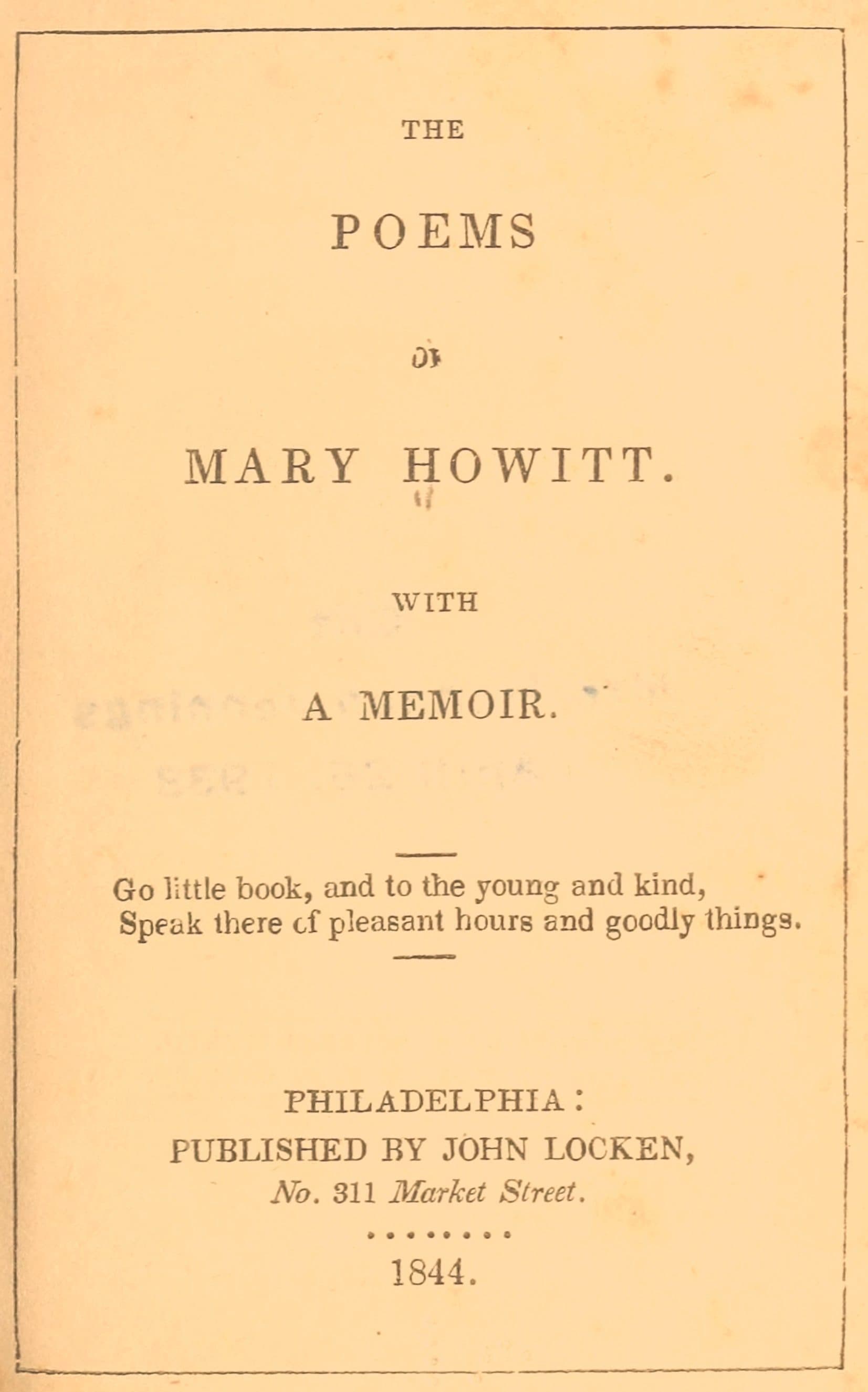 The Poems of Mary Howitt