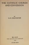 The Catholic Church and Conversion