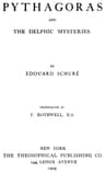 Pythagoras and the Delphic Mysteries