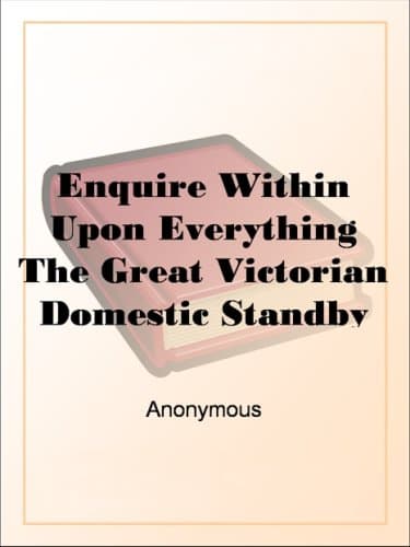 Enquire Within upon Everything: The Great Victorian Domestic Standby