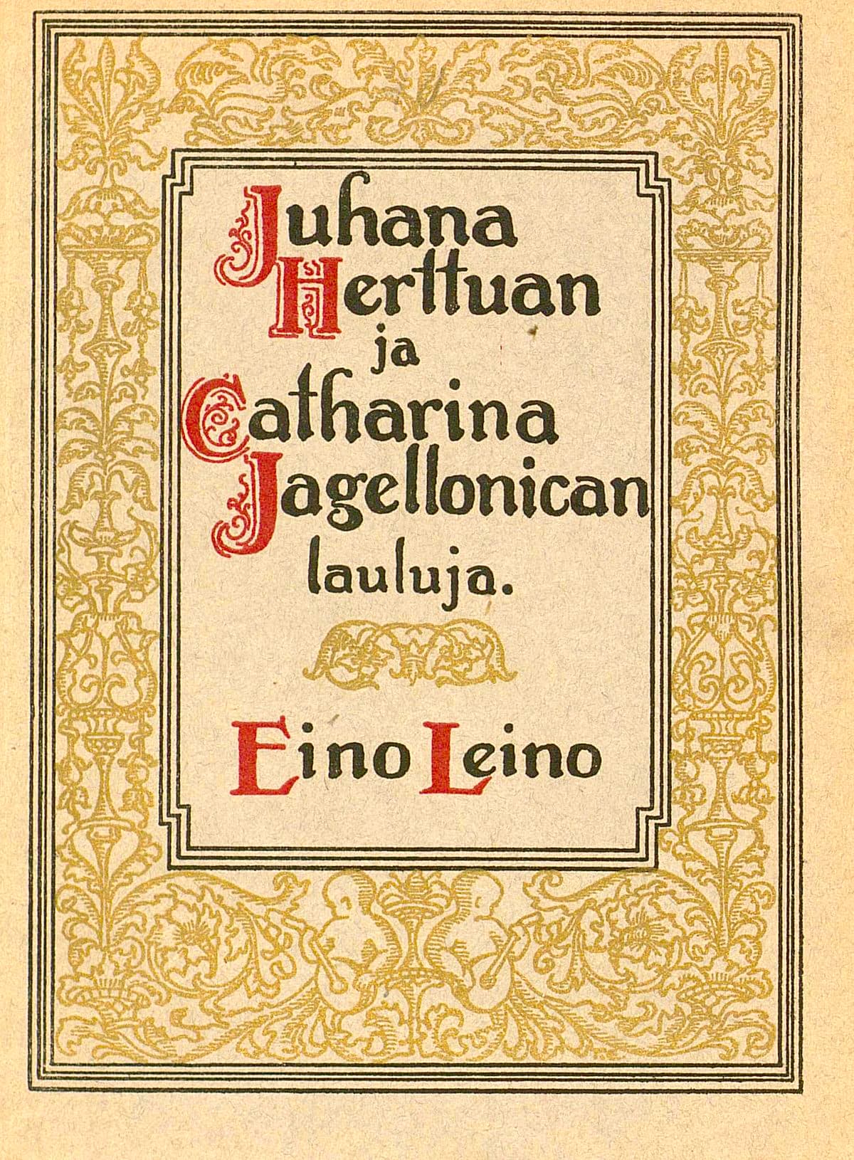 Juhana Herttuan Ja Catharina Jagellonican Lauluja