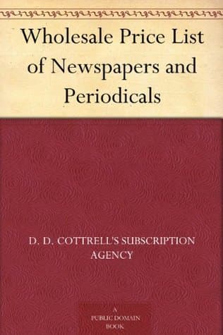 Wholesale Price List of Newspapers and Periodicals