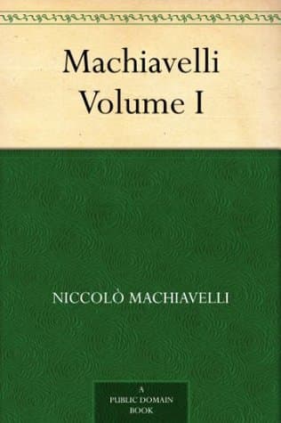 Machiavelli, Volume I