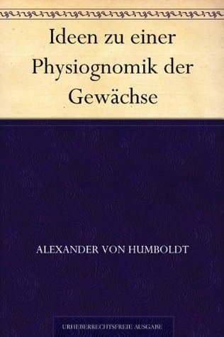 Ideen Zu Einer Physiognomik Der Gewächse
