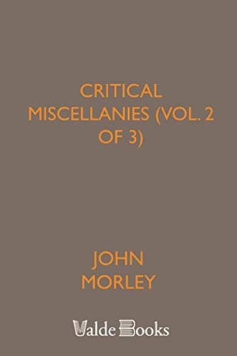 Critical Miscellanies (Vol. 2 of 3), Essay 2: Turgot