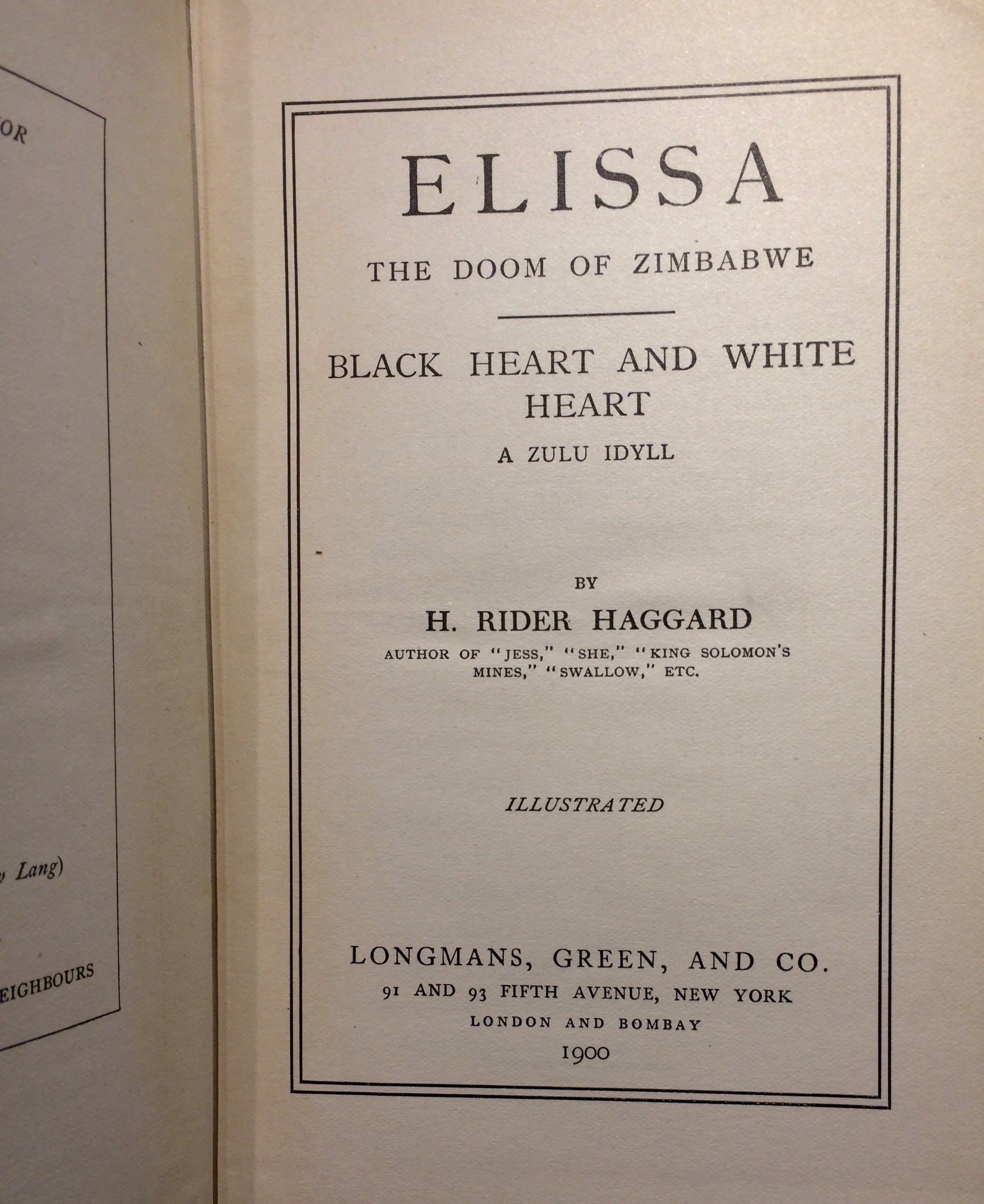 Black Heart and White Heart: A Zulu Idyll