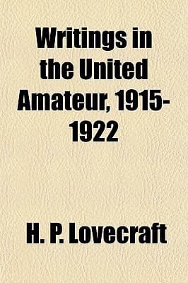 Writings in the United Amateur, 1915-1922