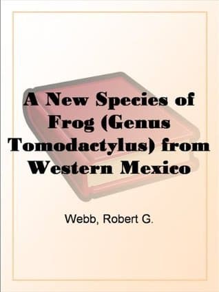 A New Species of Frog (genus Tomodactylus) from Western México