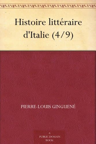 Histoire Littéraire D'italie (4/9)