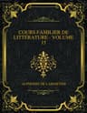 Cours Familier De Littérature - Volume 15