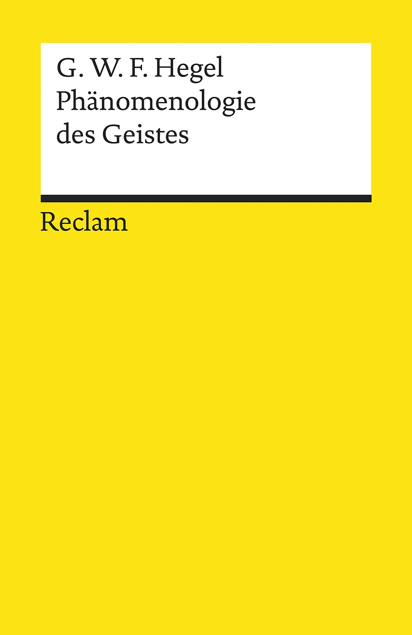 Phänomenologie Des Geistes