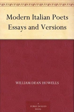 Modern Italian Poets; Essays and Versions