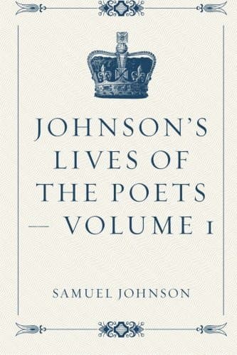 Lives of the Poets, Volume 1