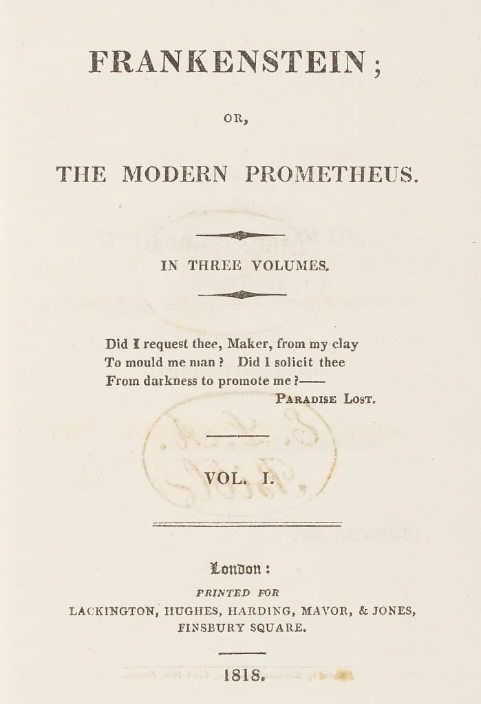Frankenstein; Or, the Modern Prometheus