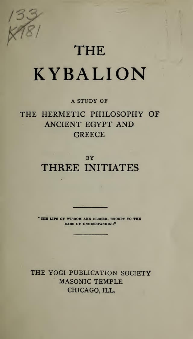 The Three Initiates