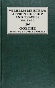 Wilhelm Meister's apprenticeship and travels, vol. 2 (of 2)