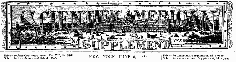 Scientific American Supplement, No. 388, June 9, 1883