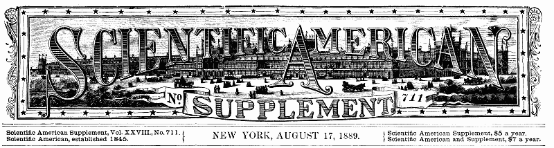Scientific American Supplement, No. 711, August 17, 1889