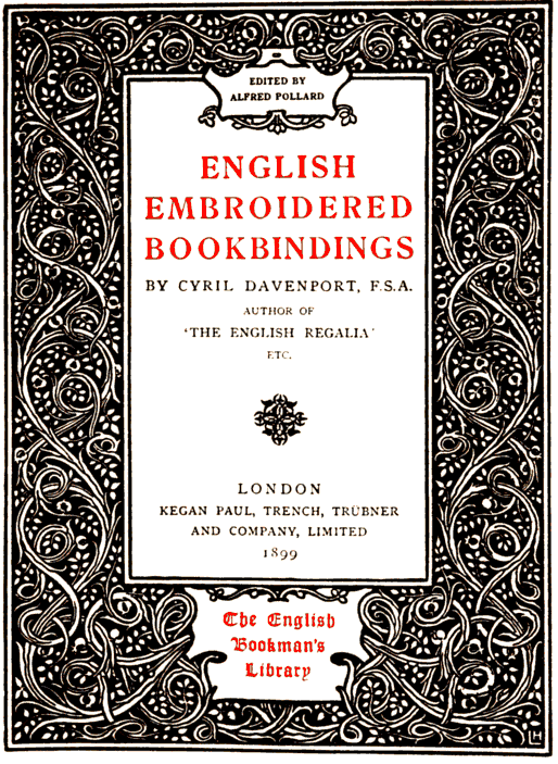 English Embroidered Bookbindings