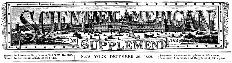 Scientific American Supplement, No. 365, December 30, 1882