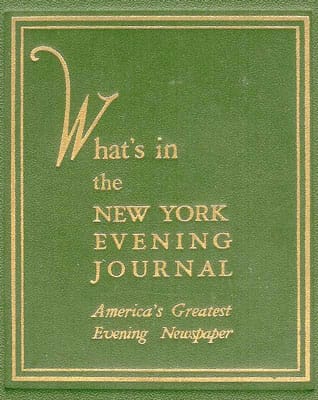 What's in the New York Evening Journal: America's Greatest Evening Newspaper