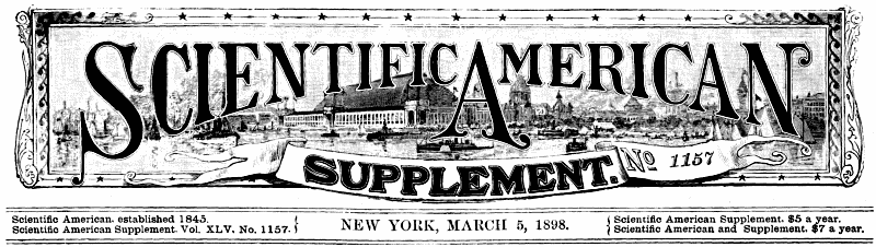Scientific American Supplement, No. 1157, March 5, 1898