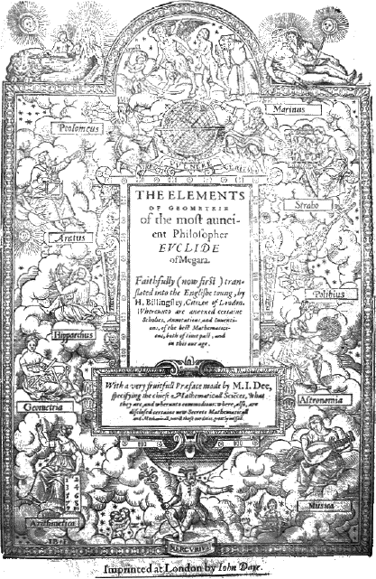 The Mathematicall Praeface to Elements of Geometrie of Euclid of Megara