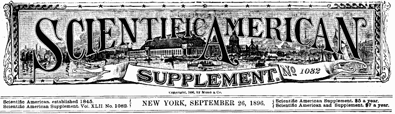 Scientific American Supplement, No. 1082, September 26, 1896
