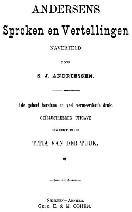 Andersens Sproken En Vertellingenmorgenrood