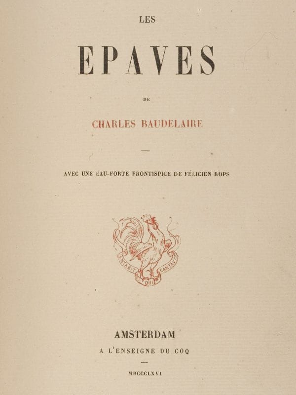 Les Épaves De Charles Baudelaire