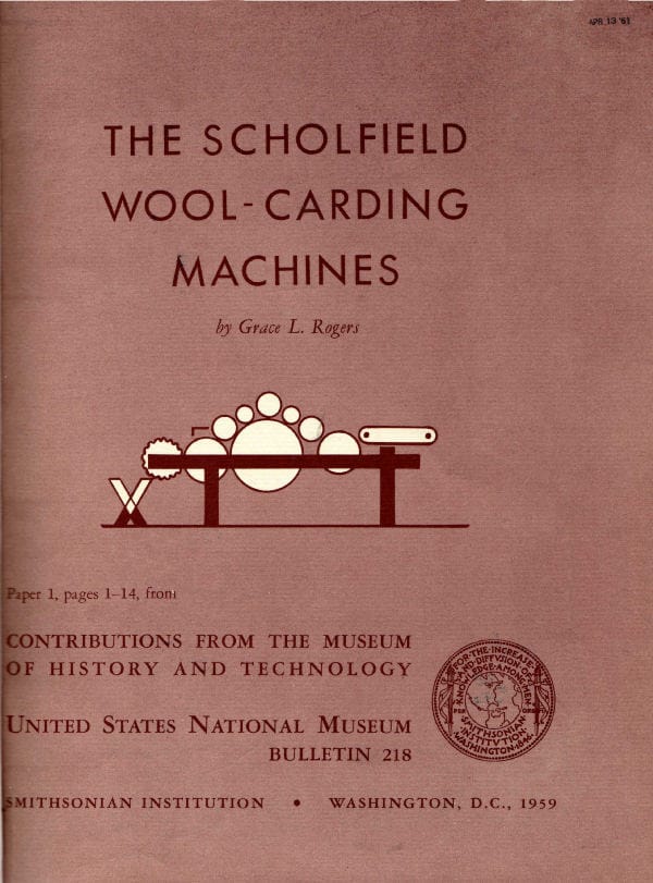 The Scholfield Wool-Carding Machines