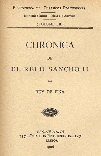 Chronica De El-Rei D. Sancho II