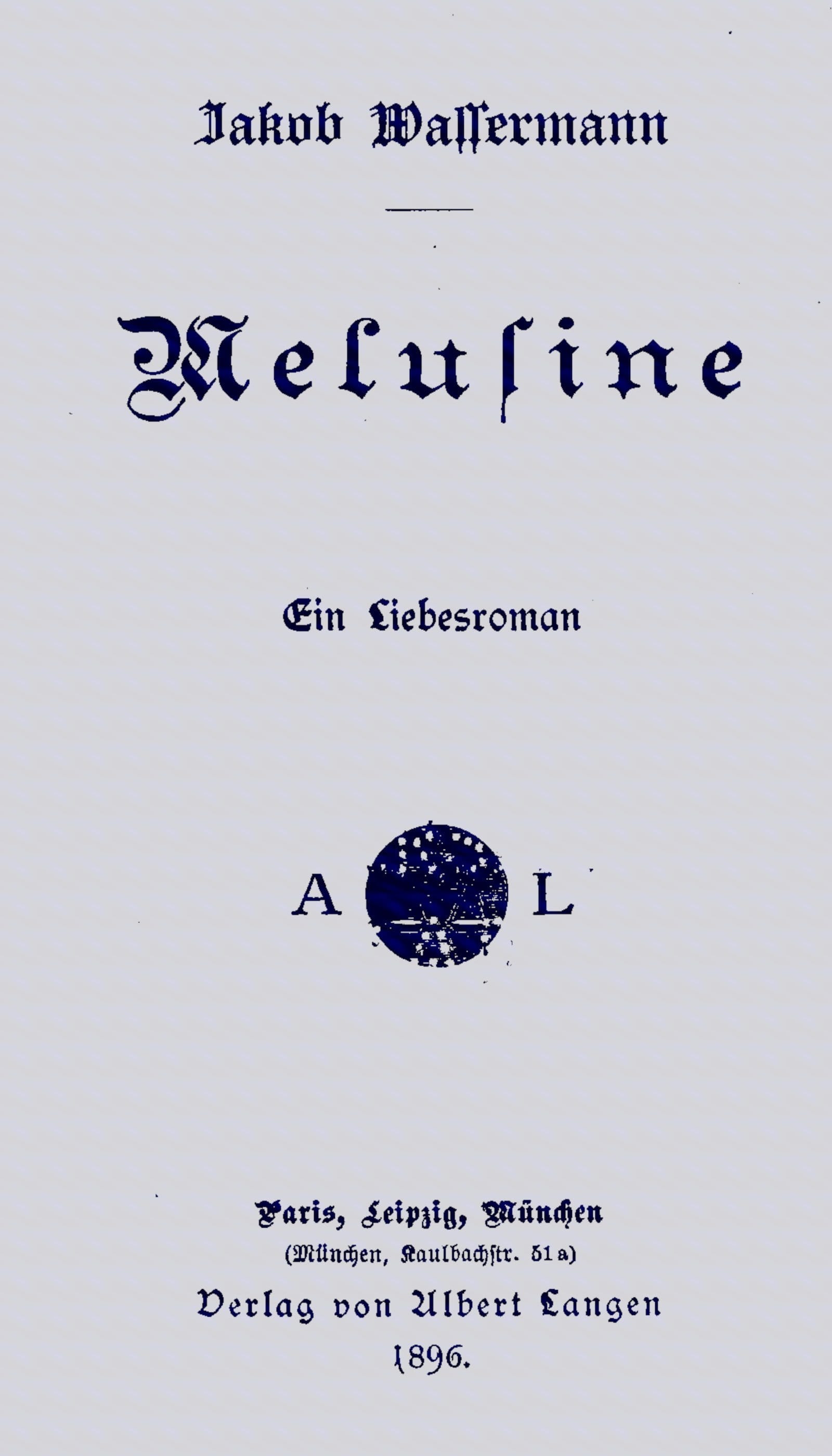 Melusine: Ein Liebesroman