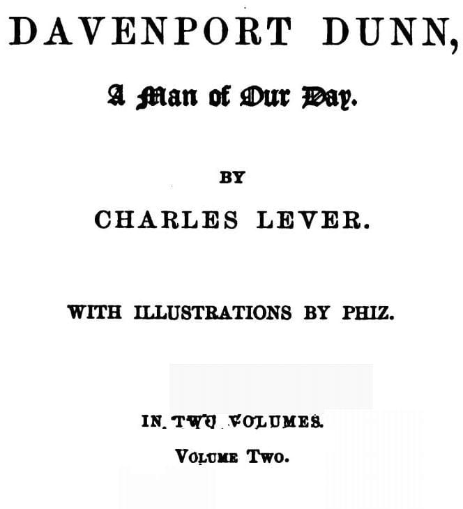 Davenport Dunn, a Man of Our Day. Volume 2 (of 2)