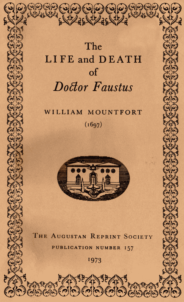 The Life and Death of Doctor Faustus Made into a Farce