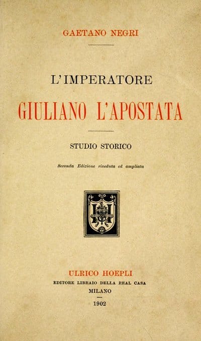 L'imperatore Giuliano L'apostata: Studio Storico